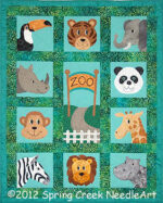 Zany Zoo Faces Quilt Pattern