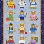 Bears at Work wall quilt
